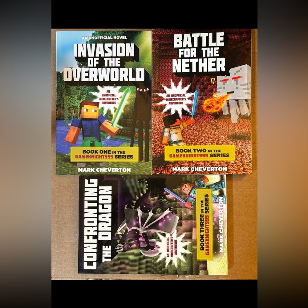 ✨ ✨Minecraft Gameknight999 Series - Complete Set of 3 Books✨✨
